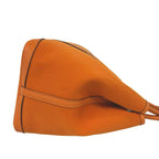 Hermes Garden Party MM Toile Officier Buffalo Leather Tote Bag Orange — view 6