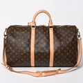 Louis Vuitton Monogram Keepall Bandouliere 50 Brown Boston Bag