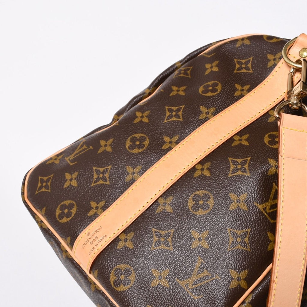 Louis Vuitton Monogram Keepall Bandouliere 50 Brown Boston Bag — view 7