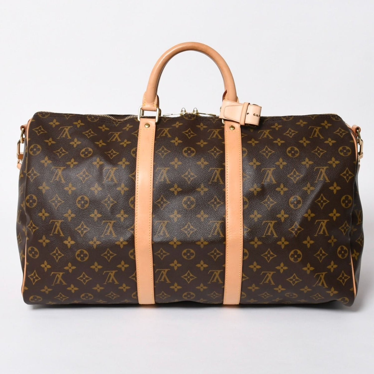 Louis Vuitton Monogram Keepall Bandouliere 50 Brown Boston Bag — view 2