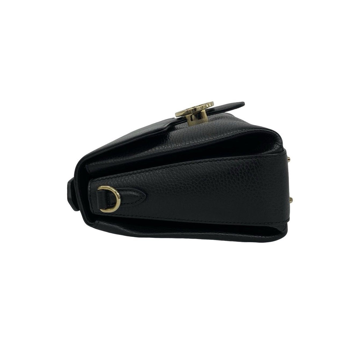 Gucci Interlocking G Leather 2-Way Chain Shoulder Bag Black — view 5