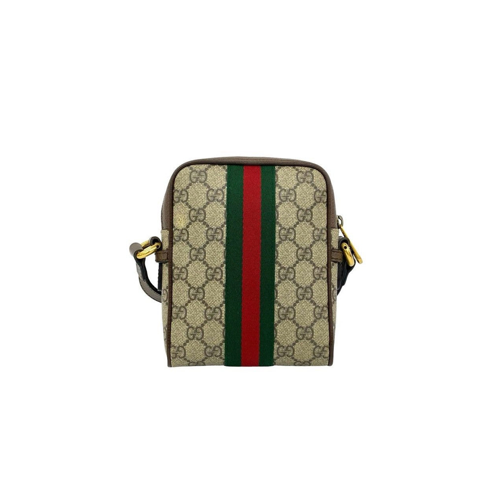 Gucci Ophidia Sherry Line GG Pattern Logo Leather Shoulder Bag Pochette Brown — view 3