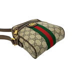 Gucci Ophidia Sherry Line GG Pattern Logo Leather Shoulder Bag Pochette Brown — view 7