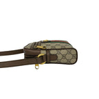 Gucci Ophidia Sherry Line GG Pattern Logo Leather Shoulder Bag Pochette Brown — view 5