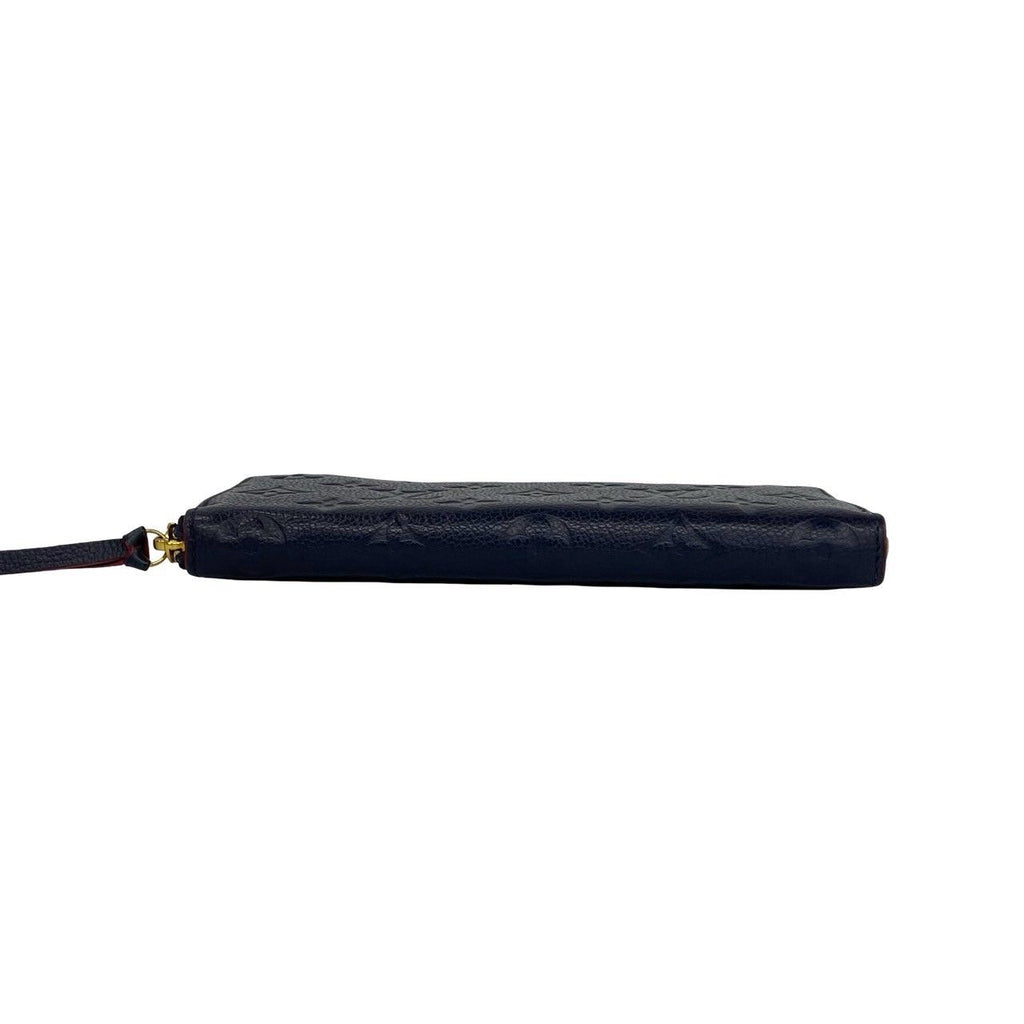Louis Vuitton Zippy Wallet Monogram Empreinte Leather Card Case Black — view 6