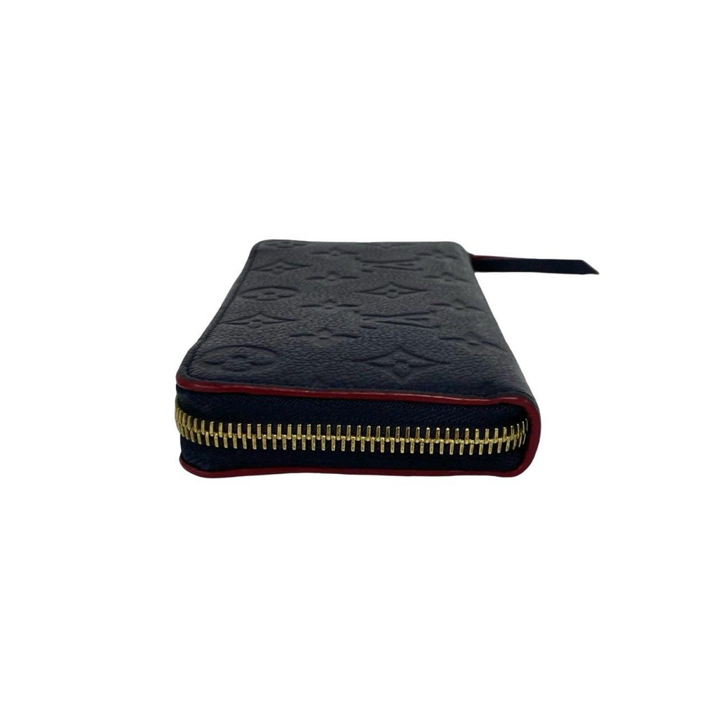 Louis Vuitton Zippy Wallet Monogram Empreinte Leather Card Case Black — view 4