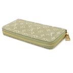 Louis Vuitton Monogram Denim Zippy Wallet Zip Around Khaki — view 4