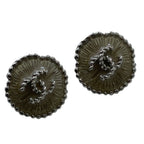 Chanel Earrings CC Logo Silver — view 5