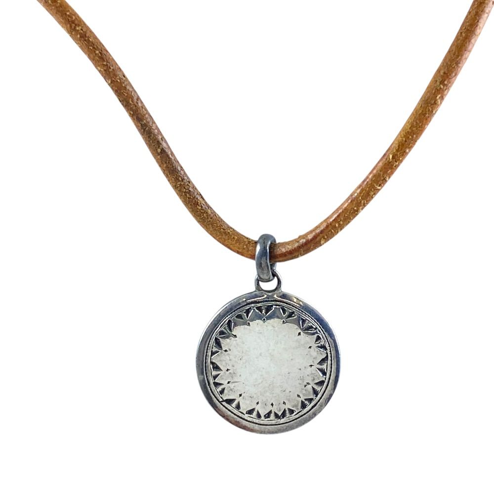 Hermes Touareg Necklace Choker Pendant Silver