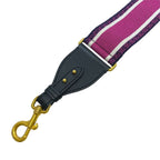 Dior Shoulder Strap Embroidery Bag Strap Canvas Leather Pink Black Gold — view 4