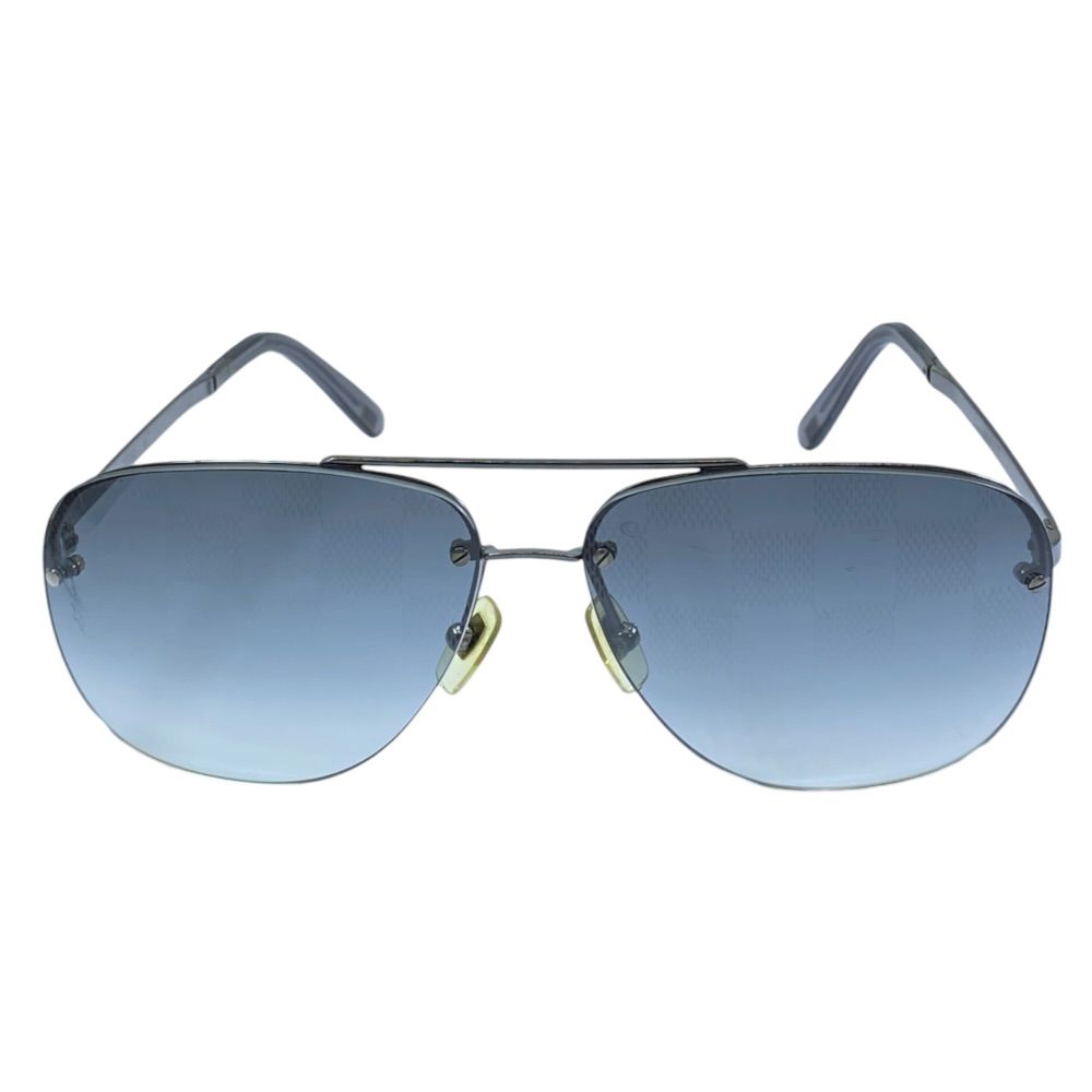 Louis Vuitton Sunglasses Soco Damier Teardrop Acetate Metal Blue Black Eyewear — view 2
