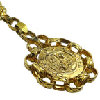 Chanel Pendant CC Logo Medallion 23 Gold Plated Necklace — view 3