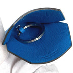 Hermes Charm Clochette Key Ring Swift Blue Key Holder Lock — view 7
