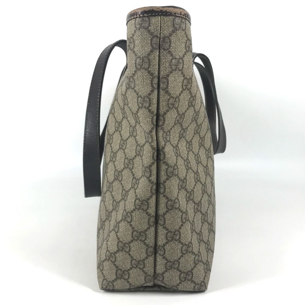 Gucci Shoulder Bag GG Supreme Logo Canvas Beige — view 4