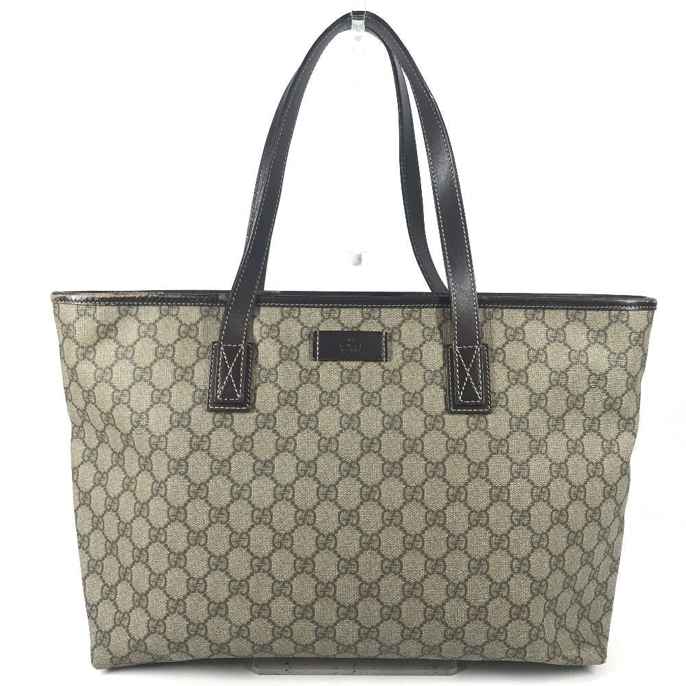 Gucci Shoulder Bag GG Supreme Logo Canvas Beige