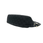 Gucci Abbey GG Pattern Logo Canvas Leather Shoulder Bag Black — view 8