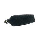 Gucci Abbey GG Pattern Logo Canvas Leather Shoulder Bag Black — view 7