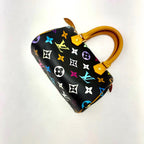 Louis Vuitton Mini Speedy Multicolor Noir Handbag Monogram — view 5