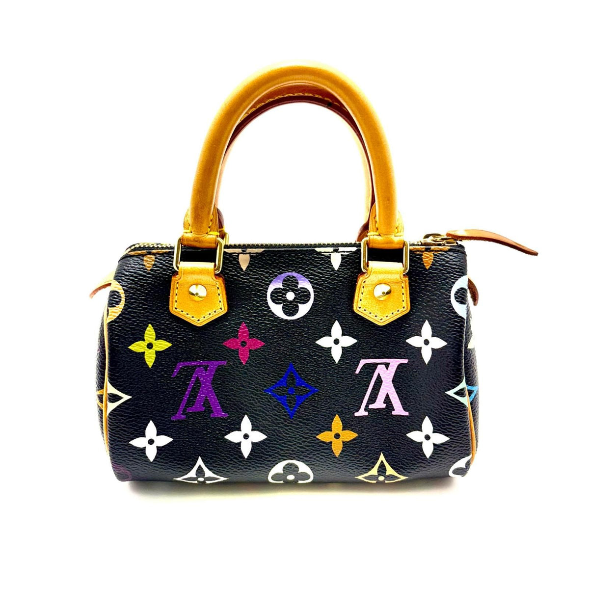 Louis Vuitton Mini Speedy Multicolor Noir Handbag Monogram — view 2