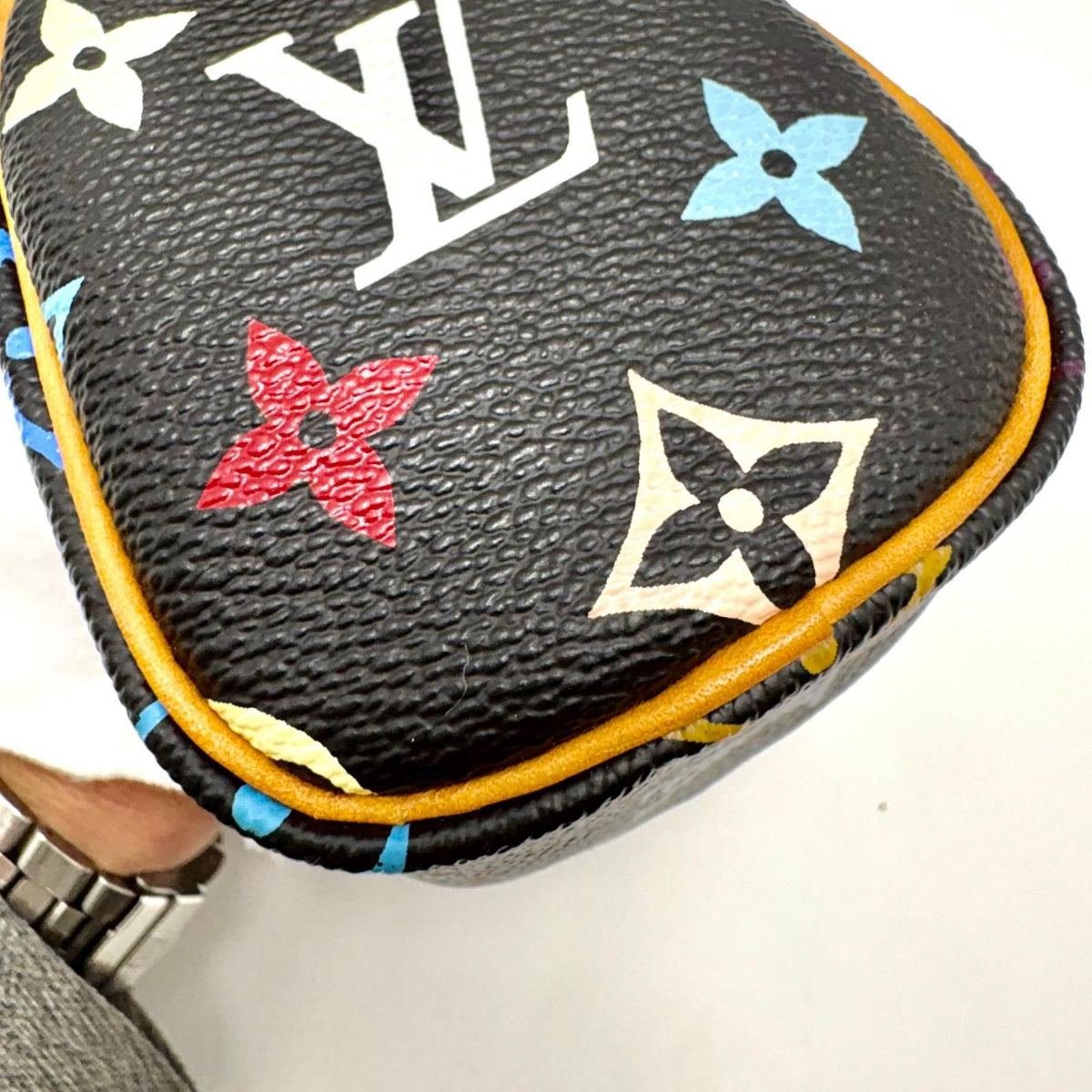 Louis Vuitton Mini Speedy Multicolor Noir Handbag Monogram — view 7
