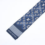 Louis Vuitton Band Since Scarf Silk Navy Blue — view 2