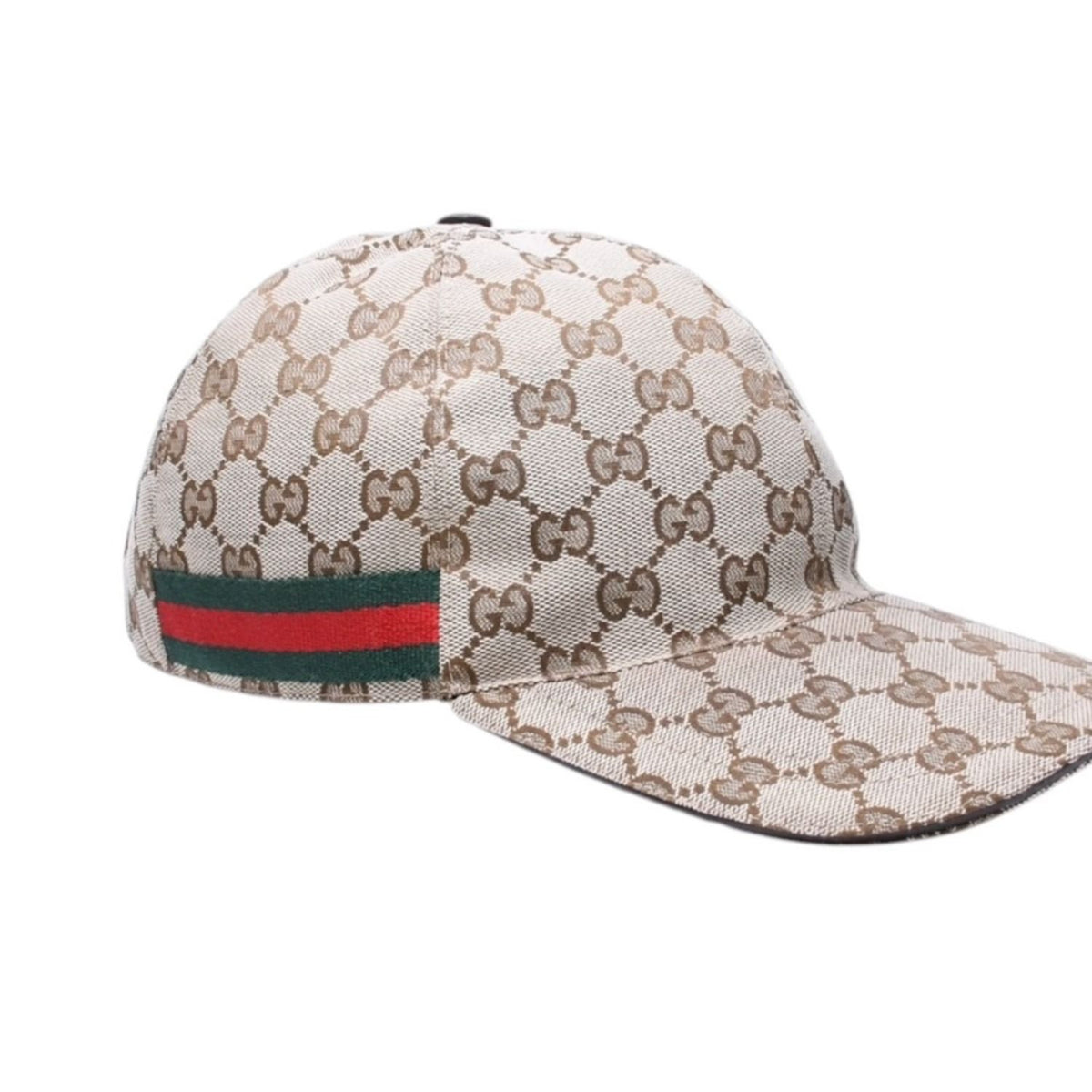 Gucci GG Canvas Baseball Cap Sherry Line M Beige Silver Hat — view 3