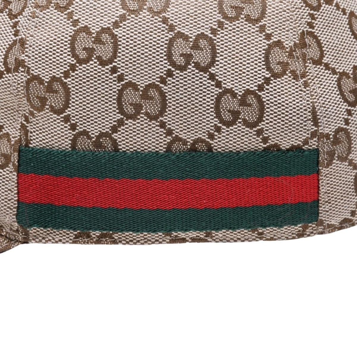 Gucci GG Canvas Baseball Cap Sherry Line M Beige Silver Hat — view 8