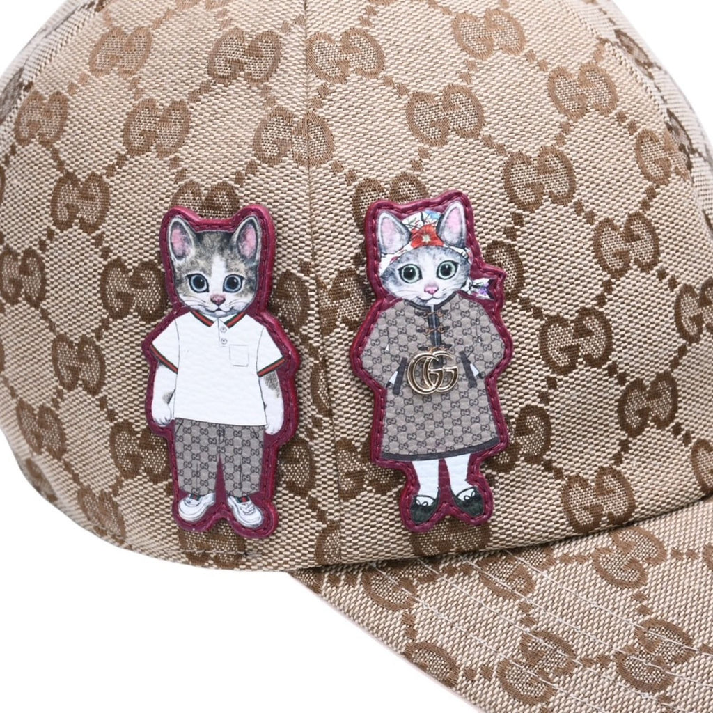 Gucci GG Canvas Baseball Cap S Yuko Higuchi Beau & Police Beige Light Pink Hat — view 7