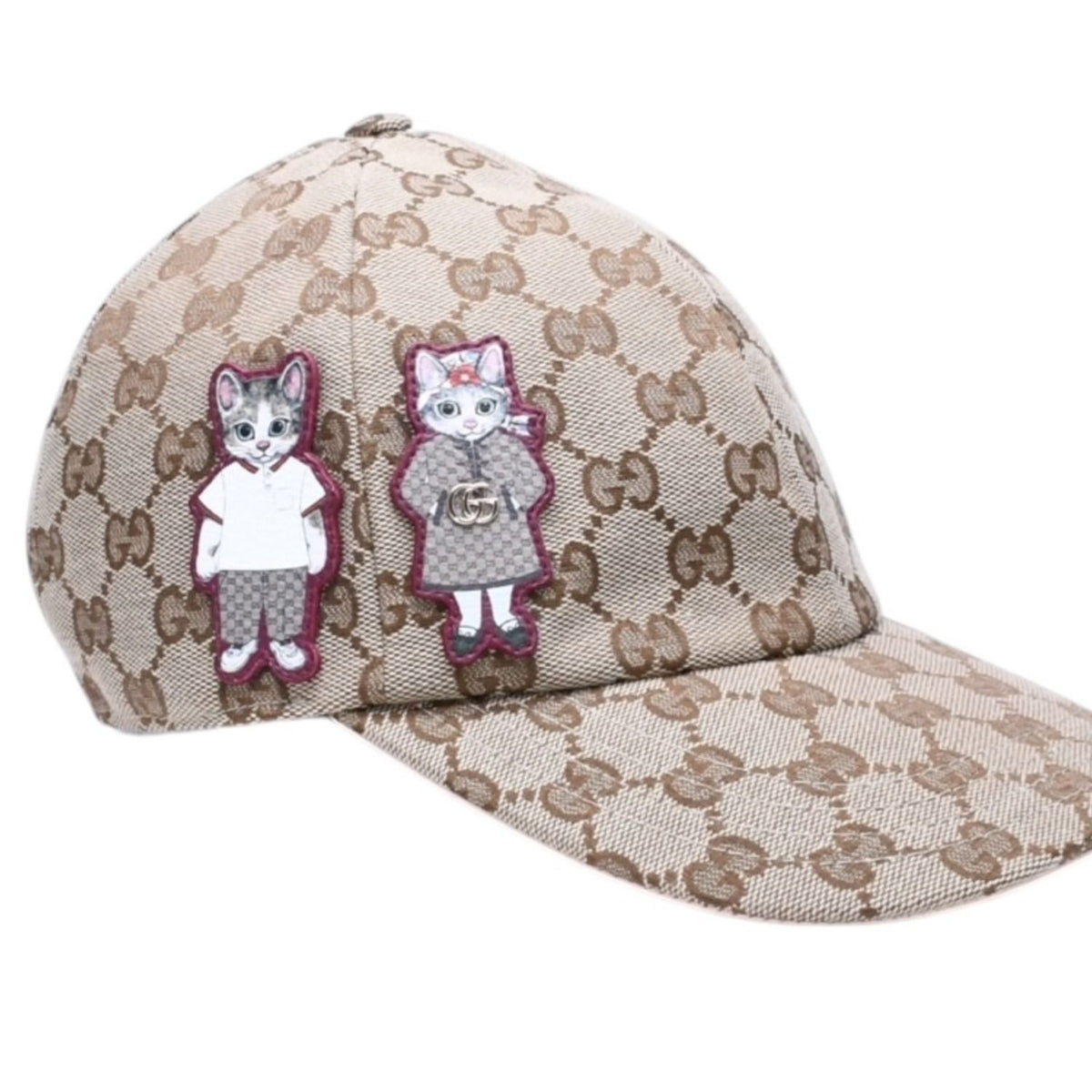Gucci GG Canvas Baseball Cap S Yuko Higuchi Beau & Police Beige Light Pink Hat — view 3