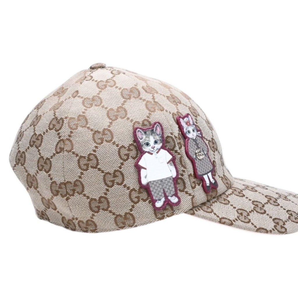 Gucci GG Canvas Baseball Cap S Yuko Higuchi Beau & Police Beige Light Pink Hat — view 4