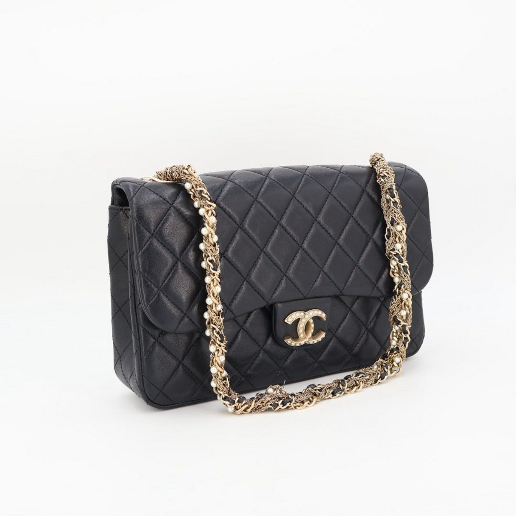 Chanel Westminster Quilted Lambskin Faux Pearl Chain Shoulder Bag