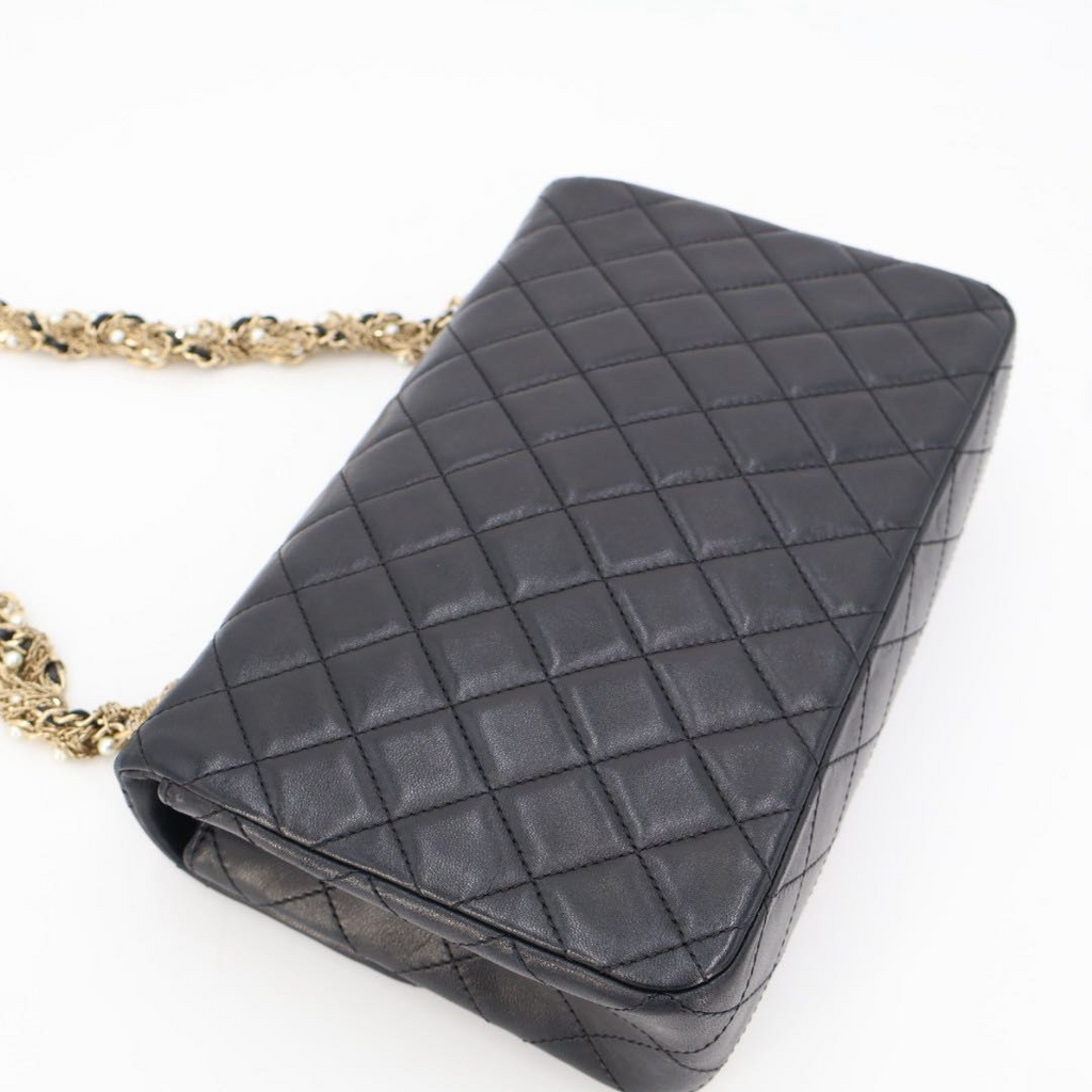 Chanel Westminster Quilted Lambskin Faux Pearl Chain Shoulder Bag — view 2