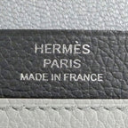 Hermes Card Case M S Evercolor Gray Sellier — view 8