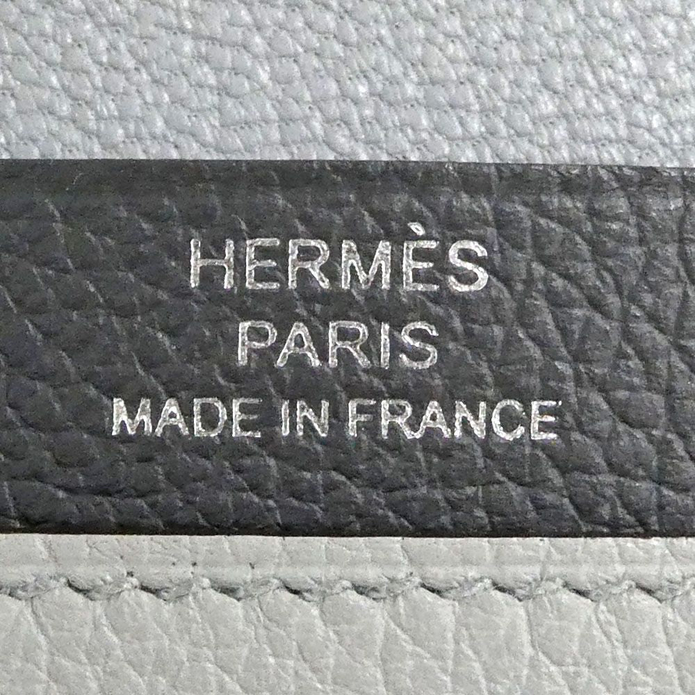 Hermes Card Case M S Evercolor Gray Sellier — view 8