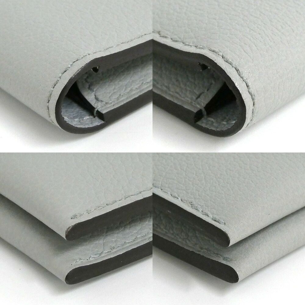 Hermes Card Case M S Evercolor Gray Sellier — view 7
