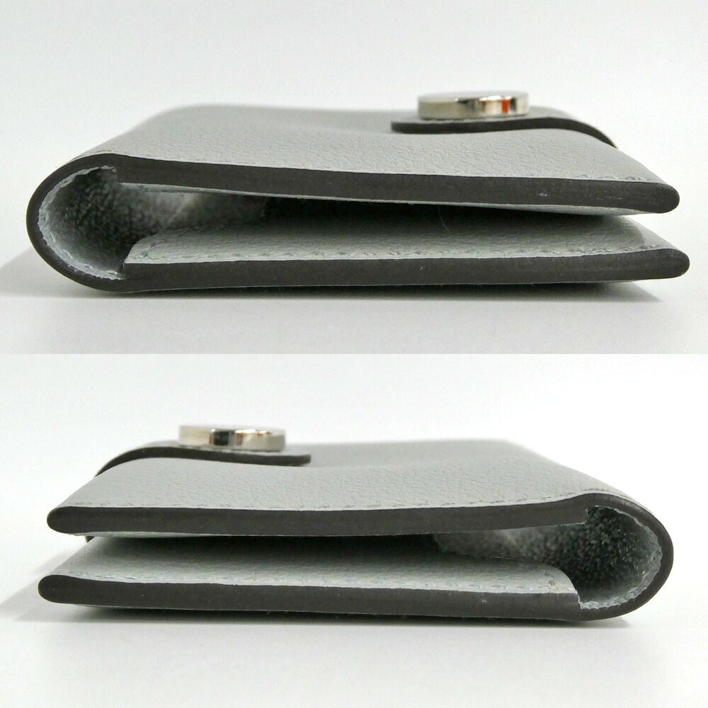 Hermes Card Case M S Evercolor Gray Sellier — view 3