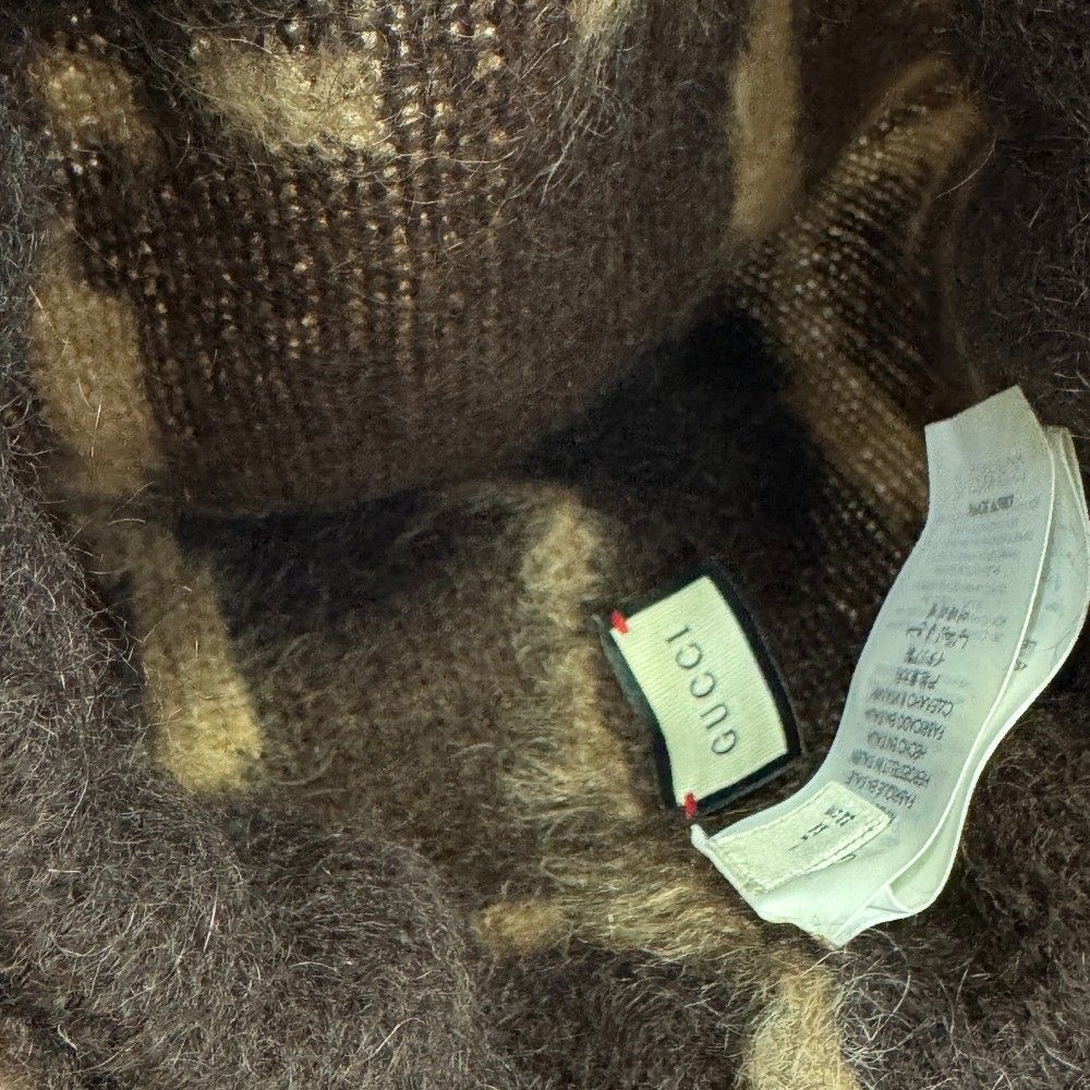 Gucci GG Pattern Knit Hat Wool — view 4