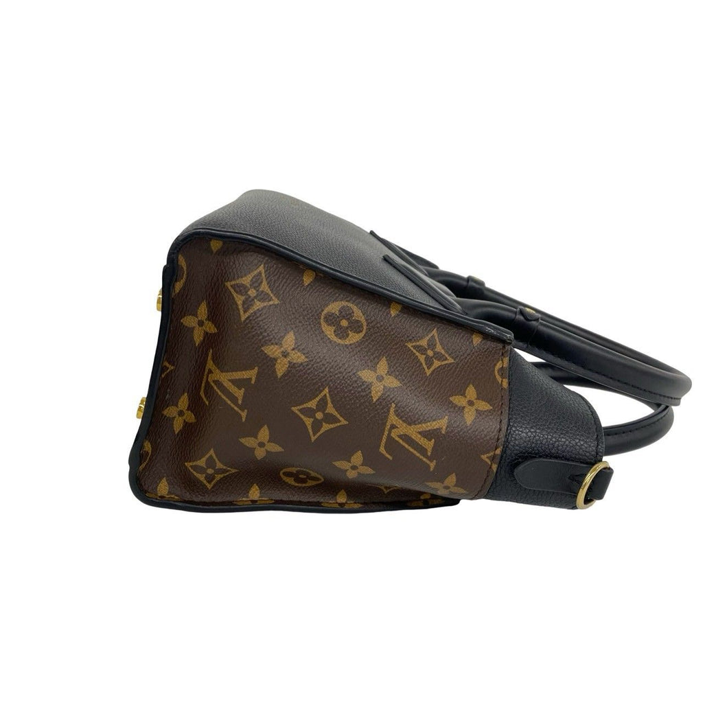 Louis Vuitton on My Side PM Monogram Leather 2-Way Shoulder Bag Black Brown — view 6