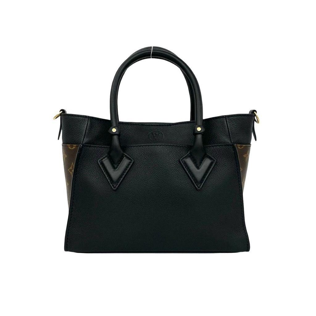 Louis Vuitton on My Side PM Monogram Leather 2-Way Shoulder Bag Black Brown — view 3