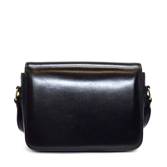 Celine Shoulder Bag Teen Triomphe Black Shiny Calfskin Gold — view 2