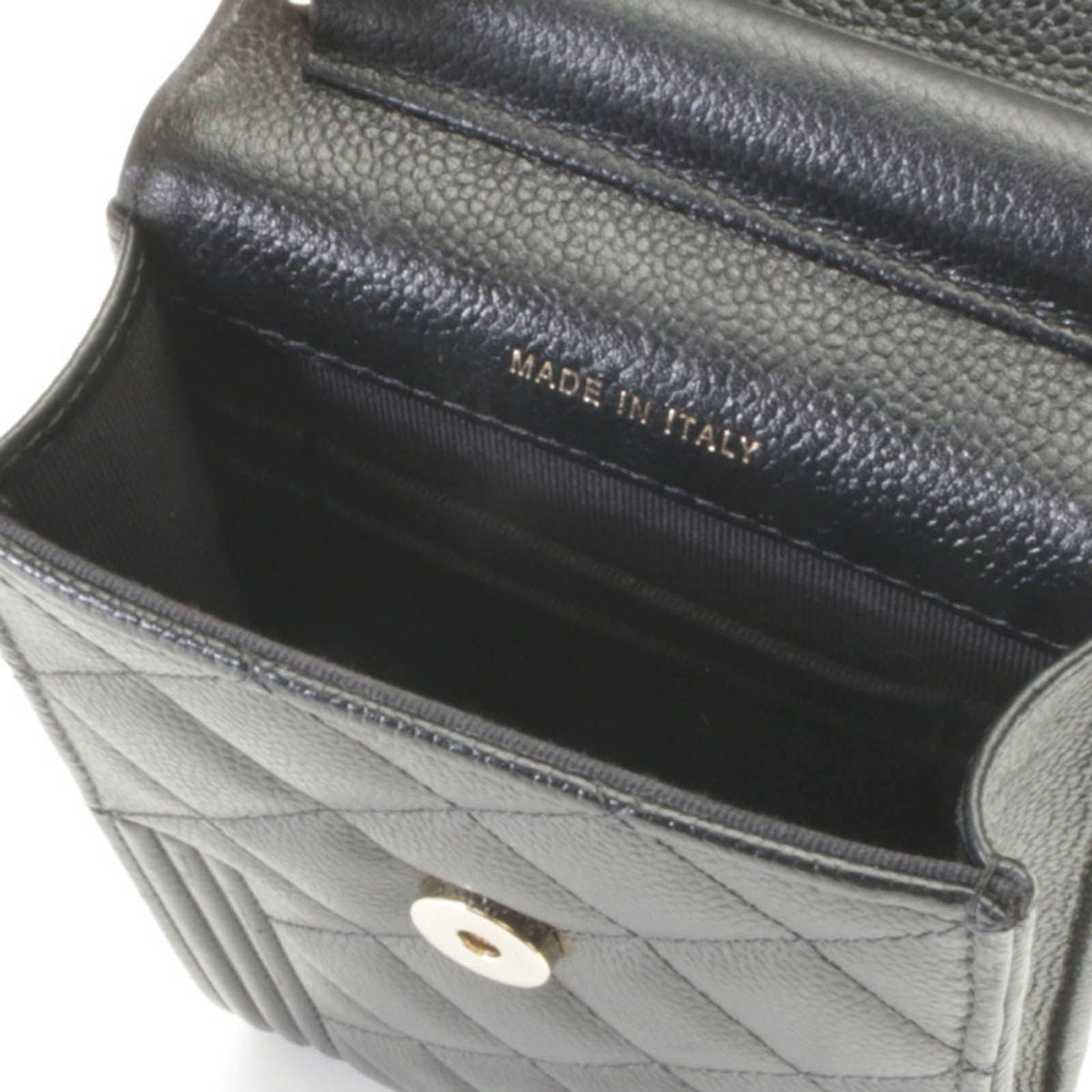 Chanel Boy Quilted Chain Phone Case Black Caviar — view 8