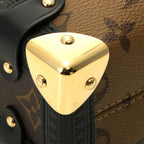 Louis Vuitton Side Trunk PM Tag Shoulder Bag Monogram Reverse Camel — view 5
