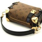 Louis Vuitton Side Trunk PM Tag Shoulder Bag Monogram Reverse Camel — view 4