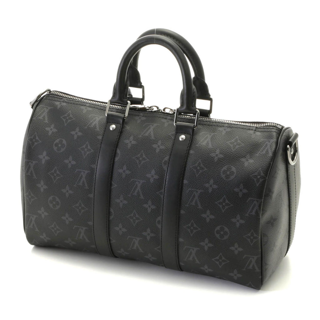 Louis Vuitton Keepall Bandouliere 35 Tag Boston Bag Monogram Eclipse Reverse — view 2