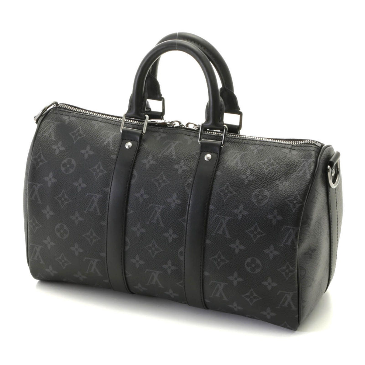 Louis Vuitton Keepall Bandouliere 35 Tag Boston Bag Monogram Eclipse Reverse — view 2