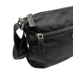 Prada Nylon Shoulder Bag Triangle Logo Black — view 5