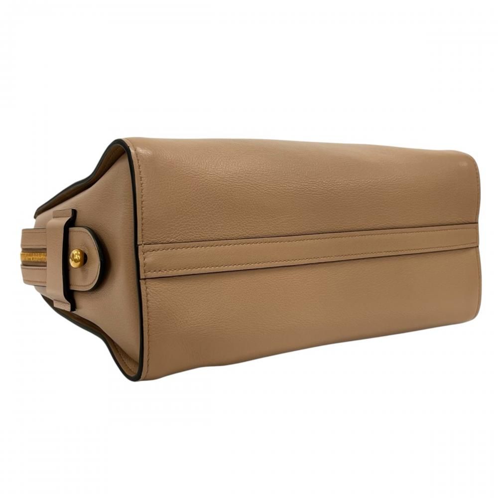 Prada 2-Way Zipper Crossbody Beige Gold — view 3