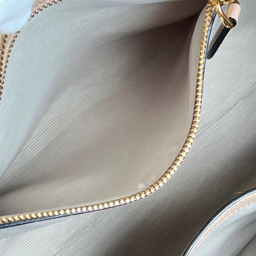 Prada 2-Way Zipper Crossbody Beige Gold — view 5
