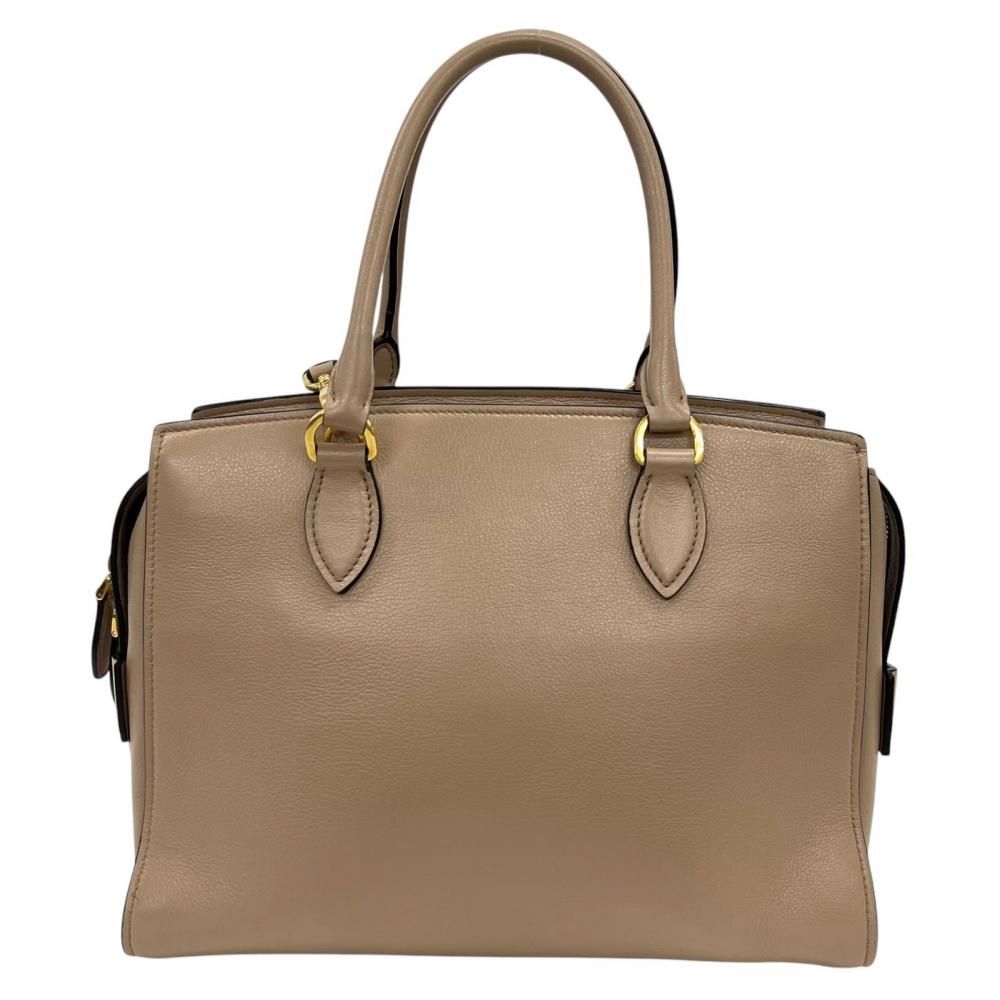 Prada 2-Way Zipper Crossbody Beige Gold — view 2