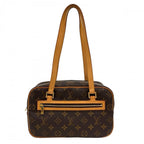 Louis Vuitton Cite MM Square Shoulder Bag Monogram Canvas Brown Gold — view 2